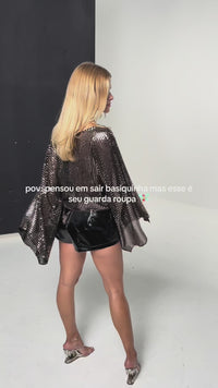 Stories de Disco Cape Blouse