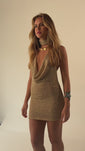 Stories de Vestido Degagê Shimmer Mesh