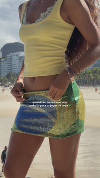 Stories de Mini Saia Paetês Brasil