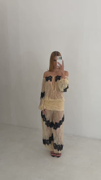 Stories de Calça Laced Aladim Renda Creme