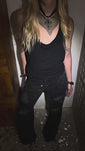 Stories de Calça Jeans Strass Snake