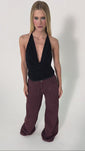 Stories de Calça Jeans Supernova Vinho